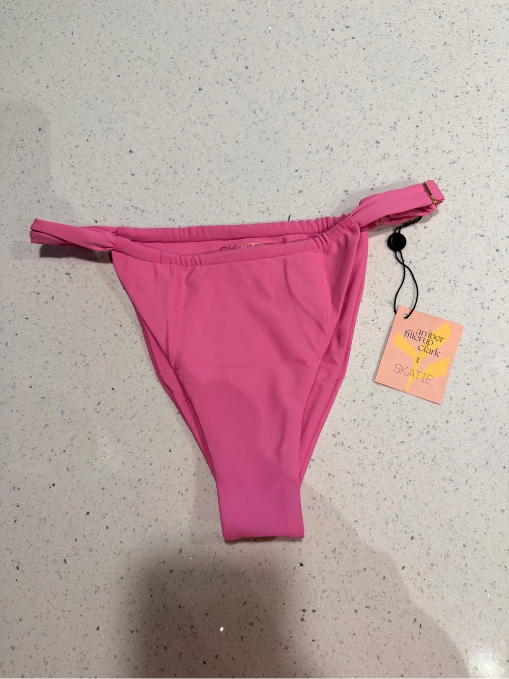 NWT Skatie Bobbi High-Cut Bikini Bottom - Hot Pink - M